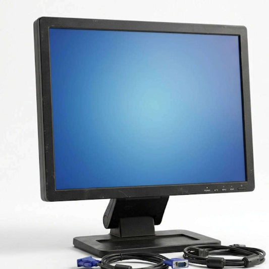 Used 19" Square LCD Monitor VGA | Dell HP Samsung LG | With Stand | Tested & Working | Budget PC