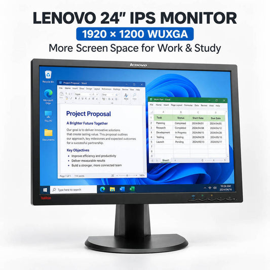 Lenovo ThinkVision LT2452p 24-inch IPS monitor front view